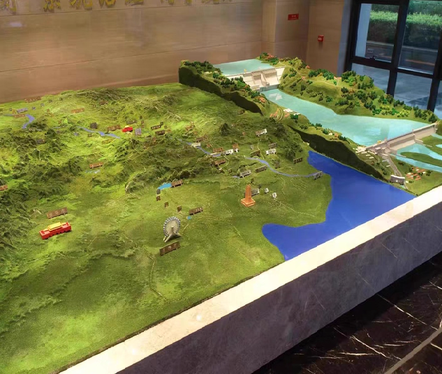 中國(guó)地形地貌沙盤(pán)