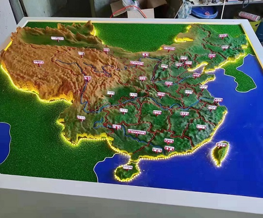 中國地圖沙盤