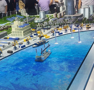 港口多式聯(lián)運(yùn)沙盤(pán)